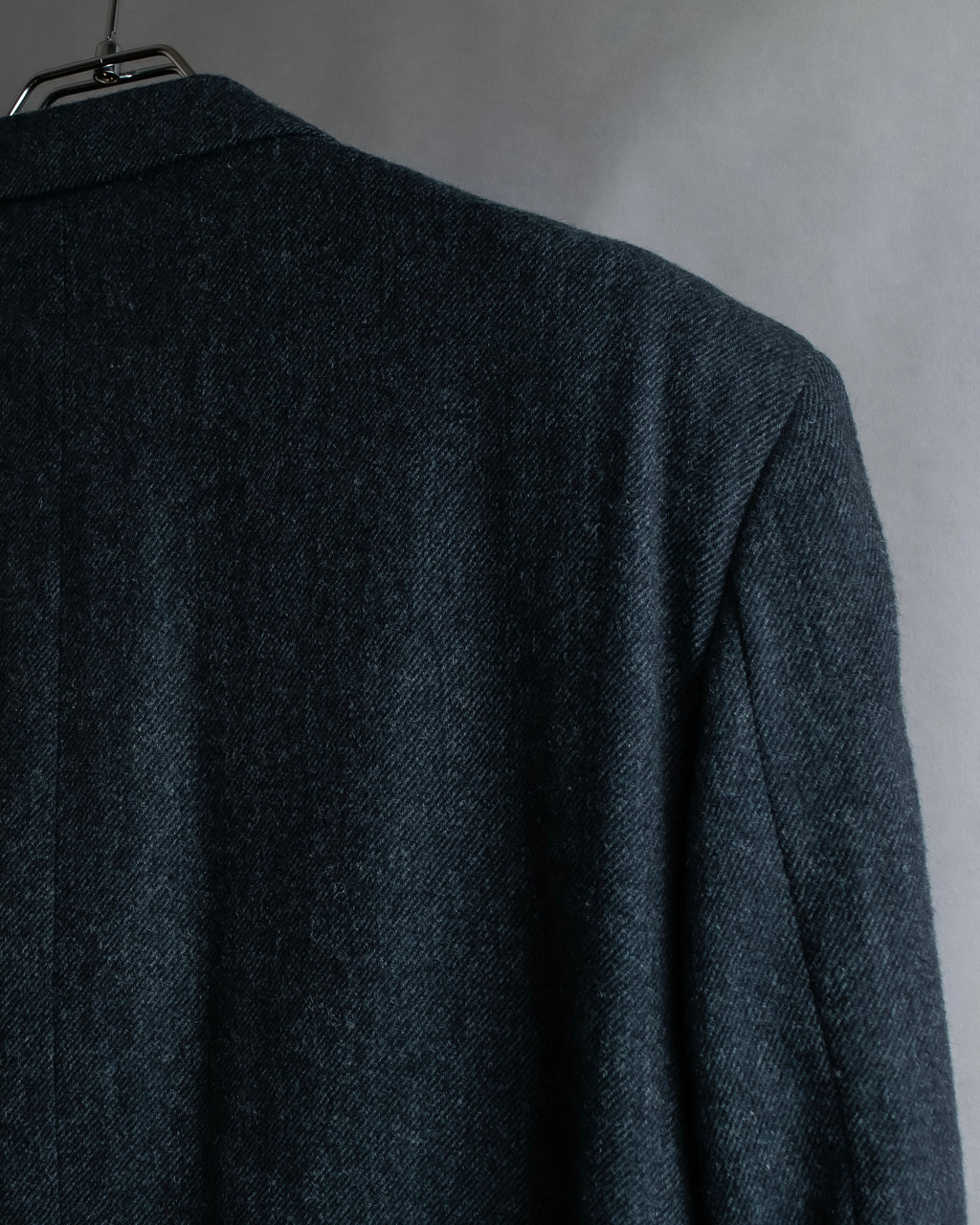 "COMME des GARCONS HOMME DEUX" Box silhouette heather grey tailored jacket