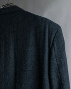 "COMME des GARCONS HOMME DEUX" Box silhouette heather grey tailored jacket