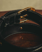 "CELINE" 90's-00's Classic horse carriage waist belt