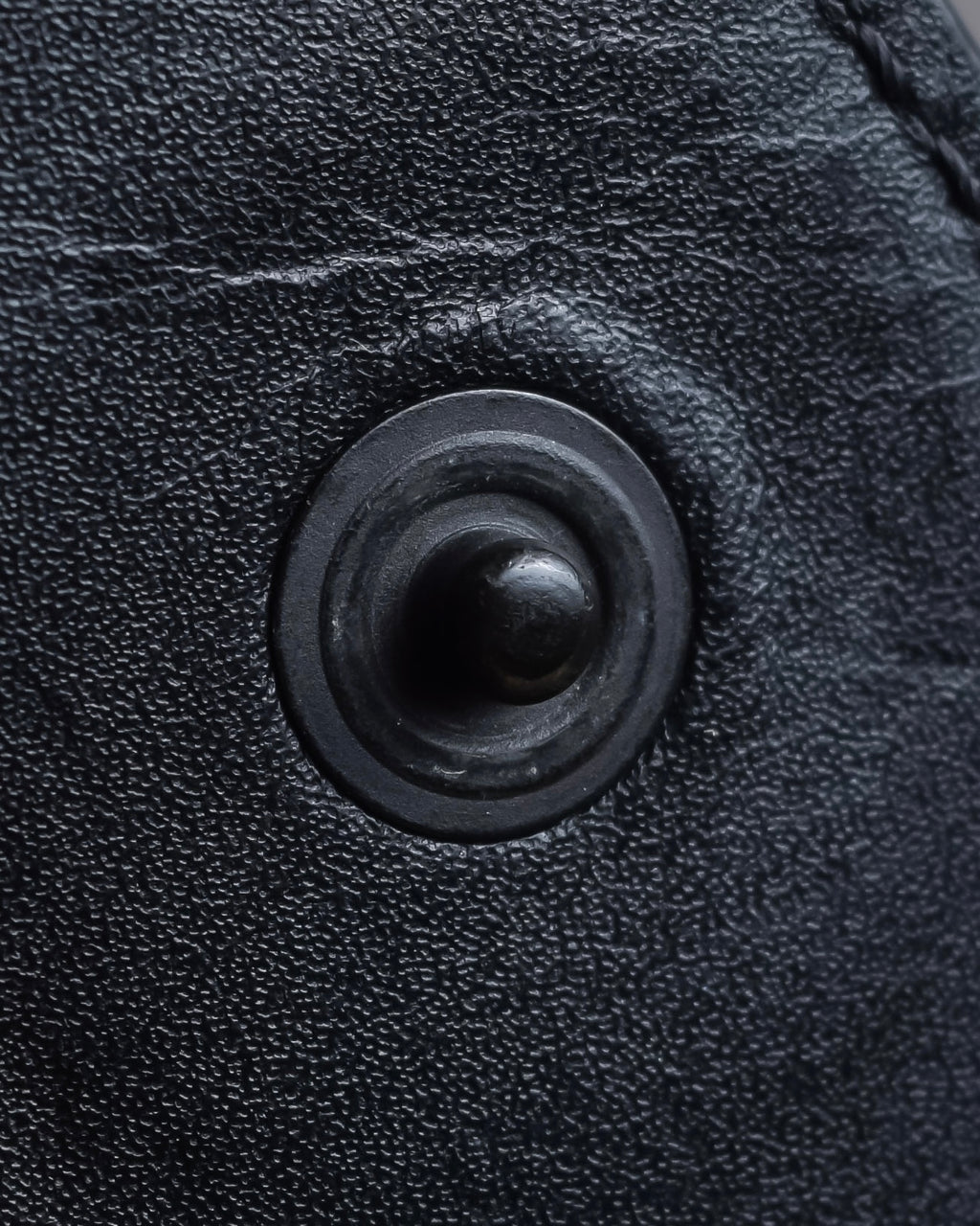 "MAISON MARGIELA" Grain texture leather snap wallet