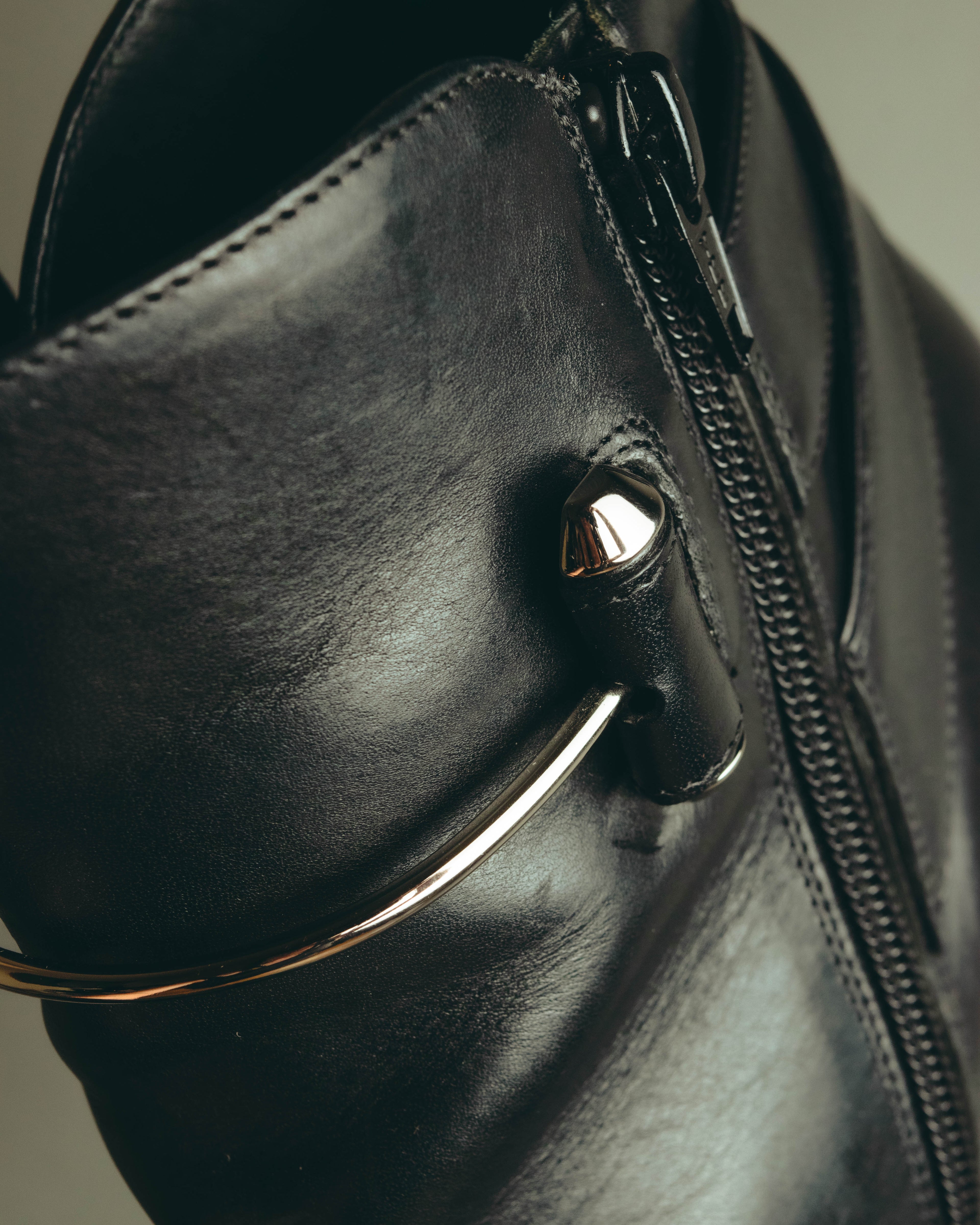 -SPECIAL- “BALENCIAGA” 2014-16’s Metal bar leather ankle boots