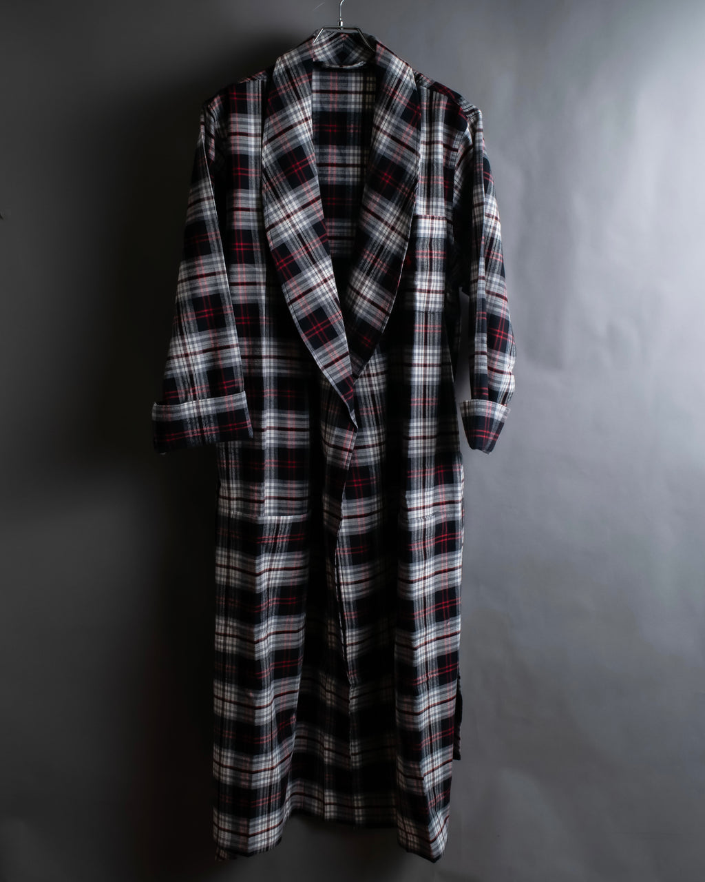 "POLO Ralph Lauren" Check pattern oversized belted gown coat