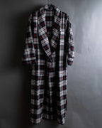 "POLO Ralph Lauren" Check pattern oversized belted gown coat