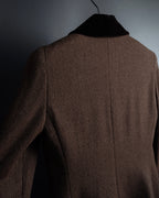 "FENDI" Velvet switching design herringbone set up