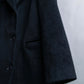 "Vintage shoulder padded cashmere blend chester coat"