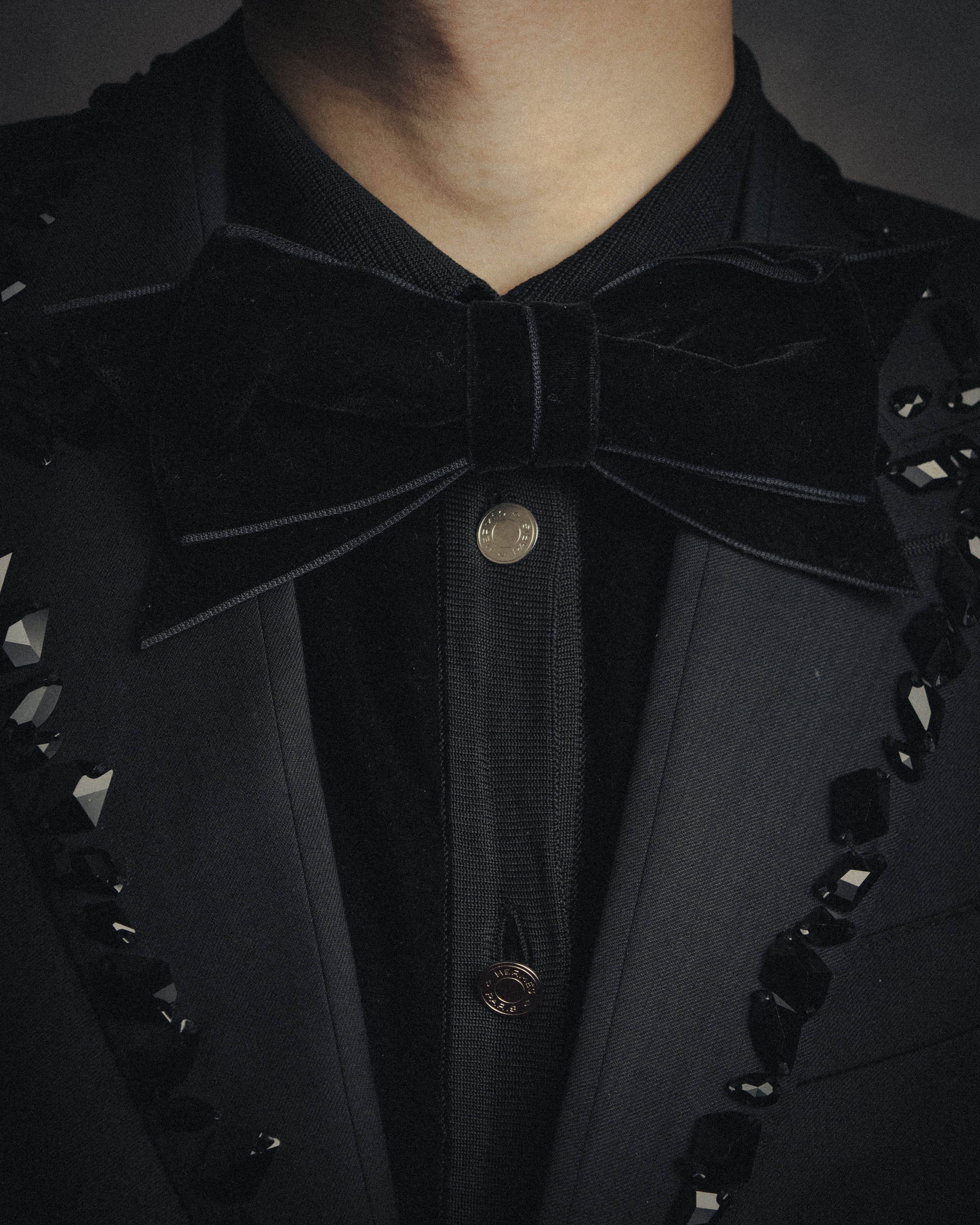 –SPECIAL– “CHANEL” 90’s-00’s Velvet bow brooch