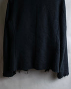 "tricot COMME des GARCONS" Fringe cut design tailored jacket