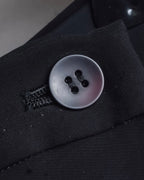 "ISSEY MIYAKE" Organic cutout fringe wrap skirt