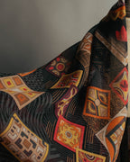 "Salvatore Ferragamo" 2010's Geometric tribal print silk scarf