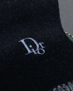 "Christian Dior" Reversible design logo engraved muffler