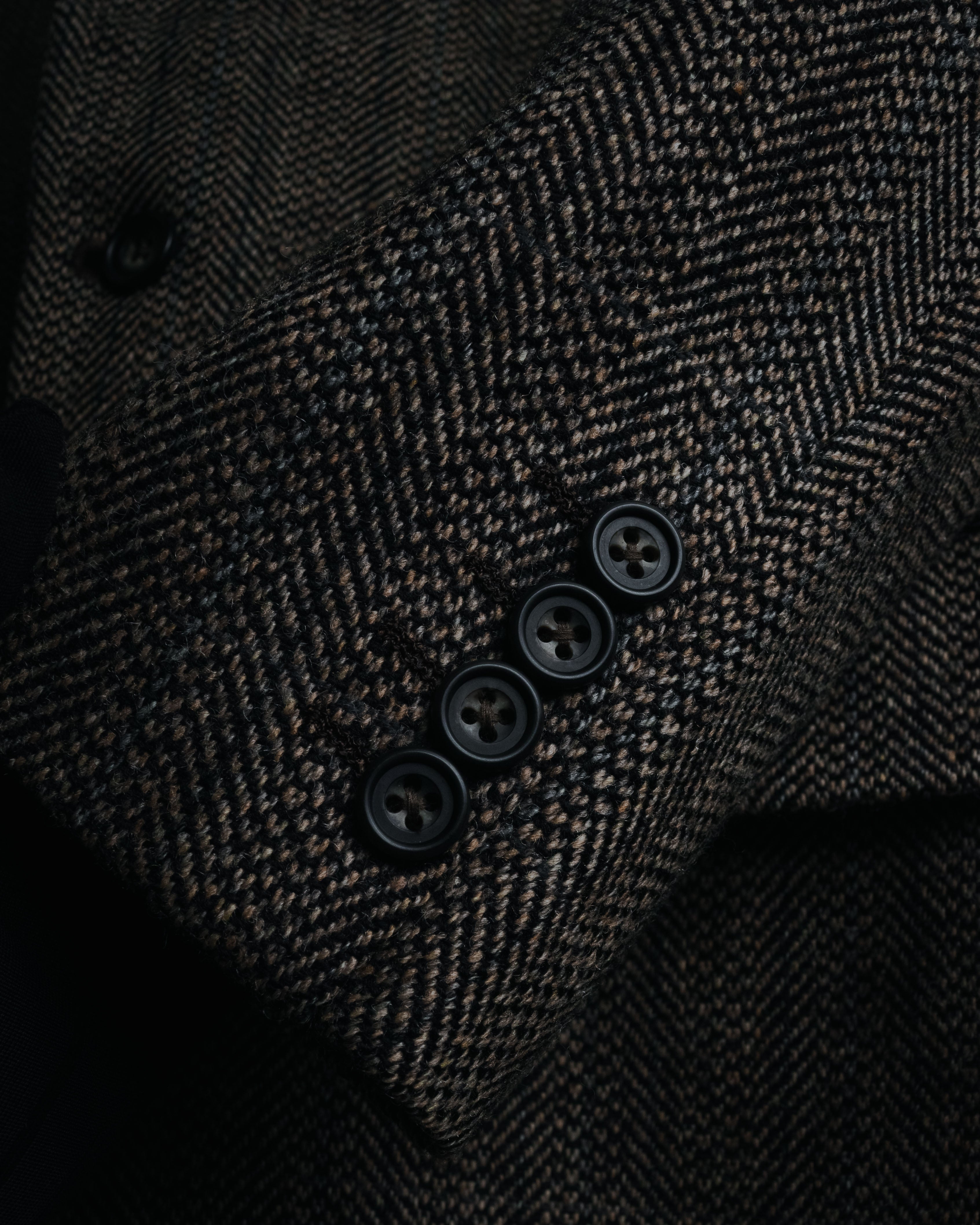 "Burberrys" 90’s Herringbone tweed wool suit set