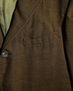 VINTAGE/ Beautiful Olive Colored Single Breasted 3B Tailored Jacket