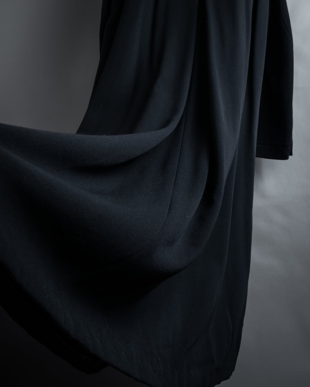 -SPECIAL- "Y's" 15AW Cape design panel oversized stand collar coat