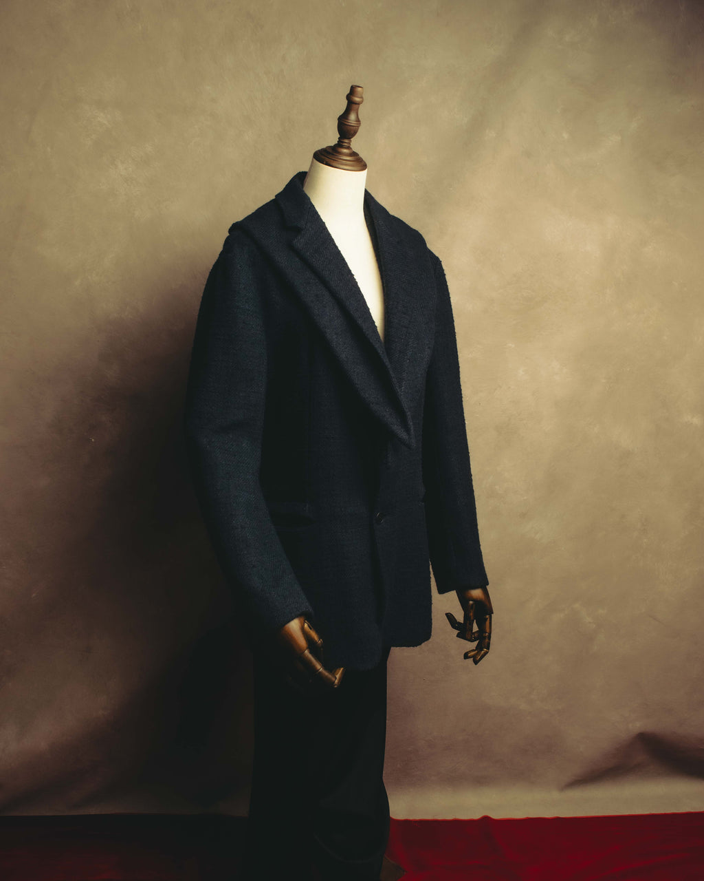 "BOTTEGA VENETA"  Late 90's-early 00's textured tailored short coat