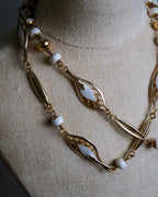 "BALENCIAGA" Leaf motif bijou santoire necklace