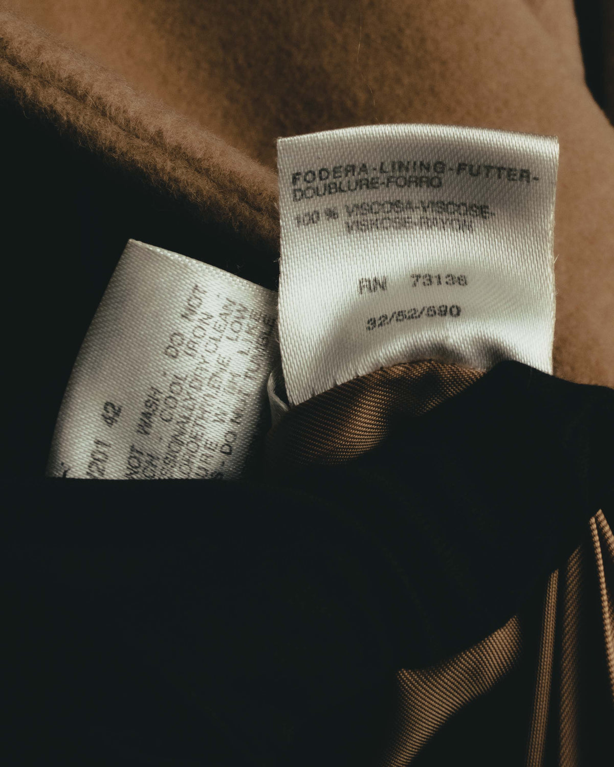 “MaxMara” 90’s-00’s Angora blend double breasted long coat