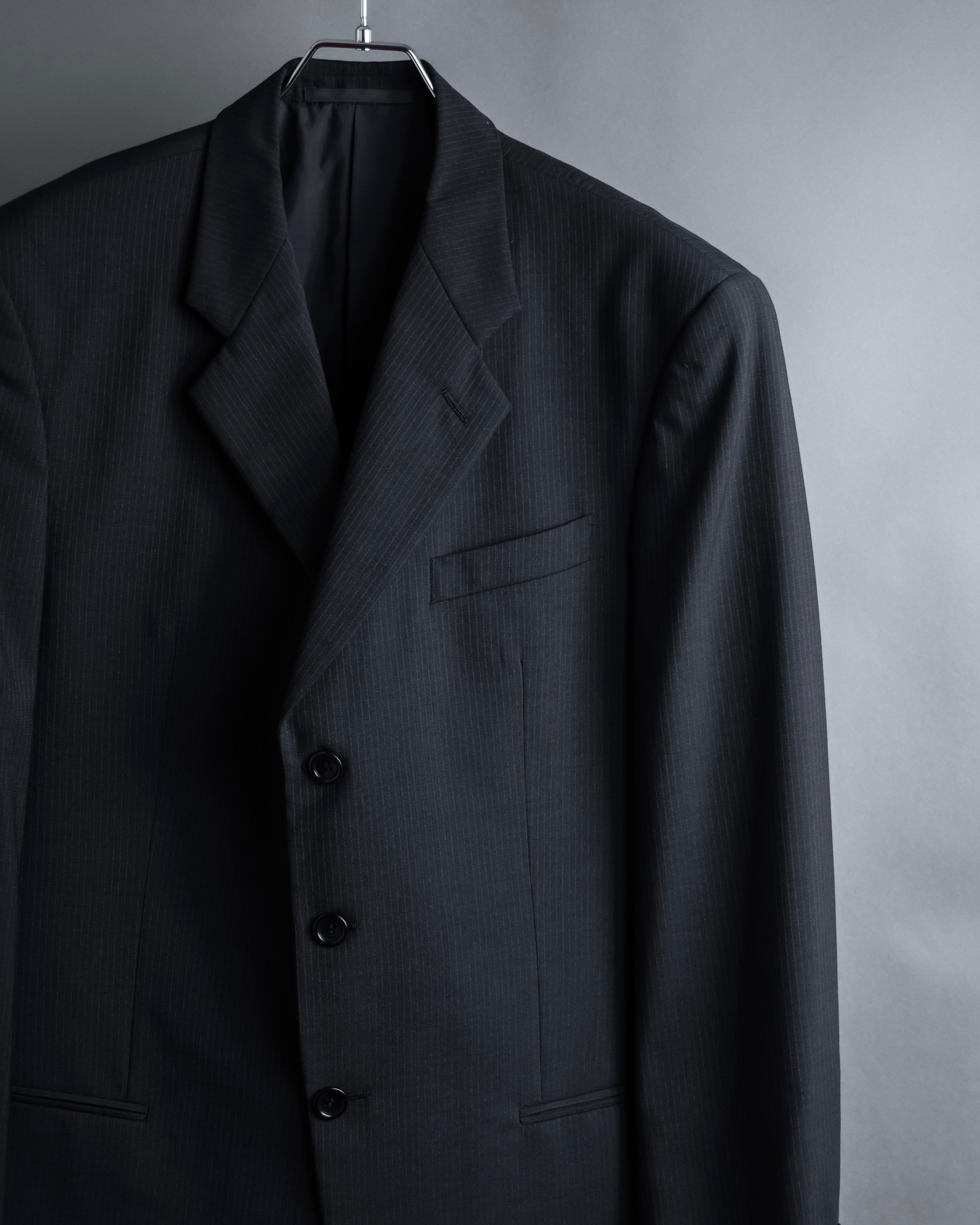 "ARMANI COLLEZIONI" Notched drape classically tailored jacket
