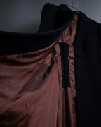 -SPECIAL- "JEAN PAUL GAULTIER"
 90's-00's Waist shape A-line silhouette black color super long coat