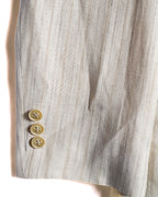 Dolcis/ Linen Blended Oversized Safari Jacket White