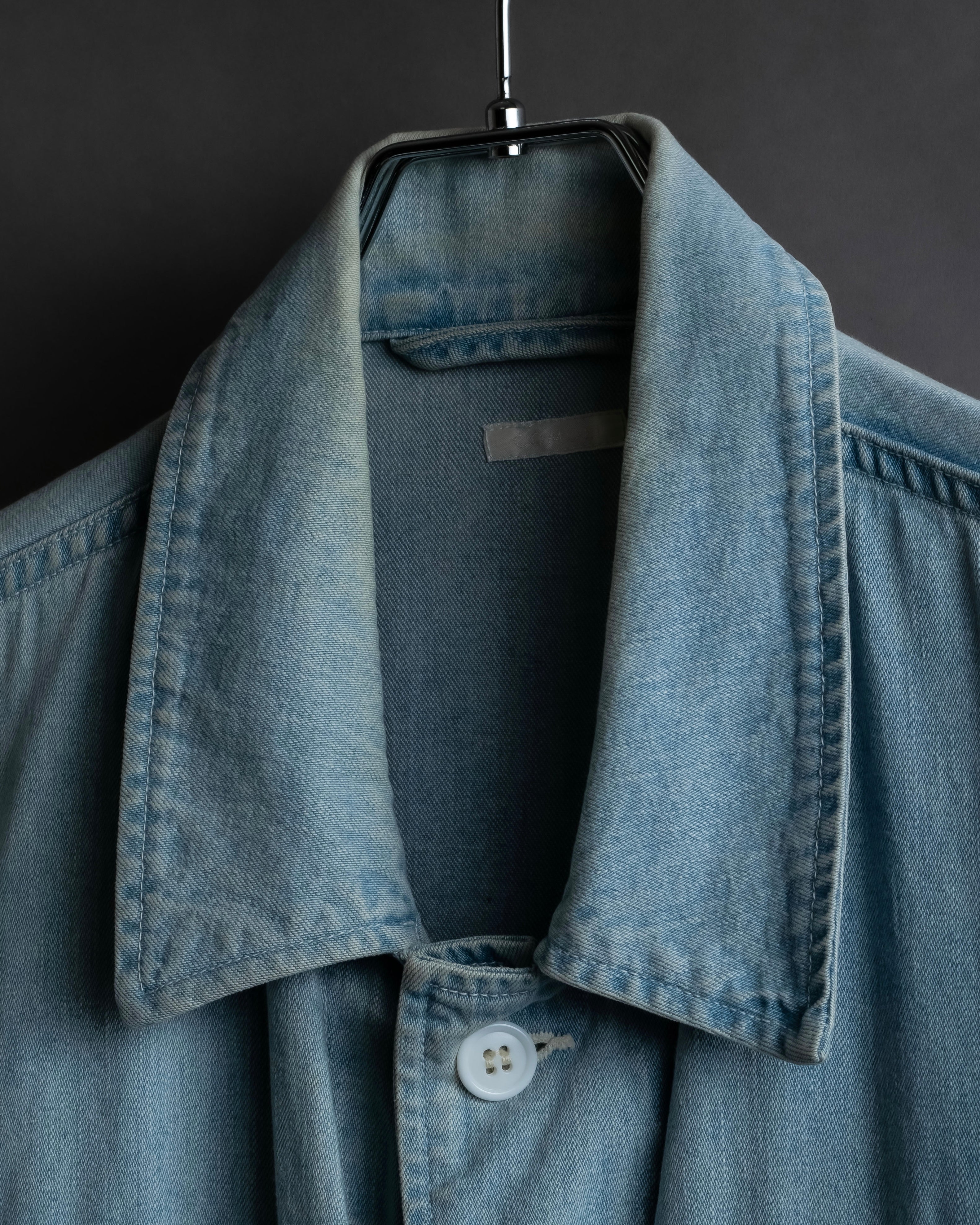 "COMOLI" Flap pocket design oversized denim jacket