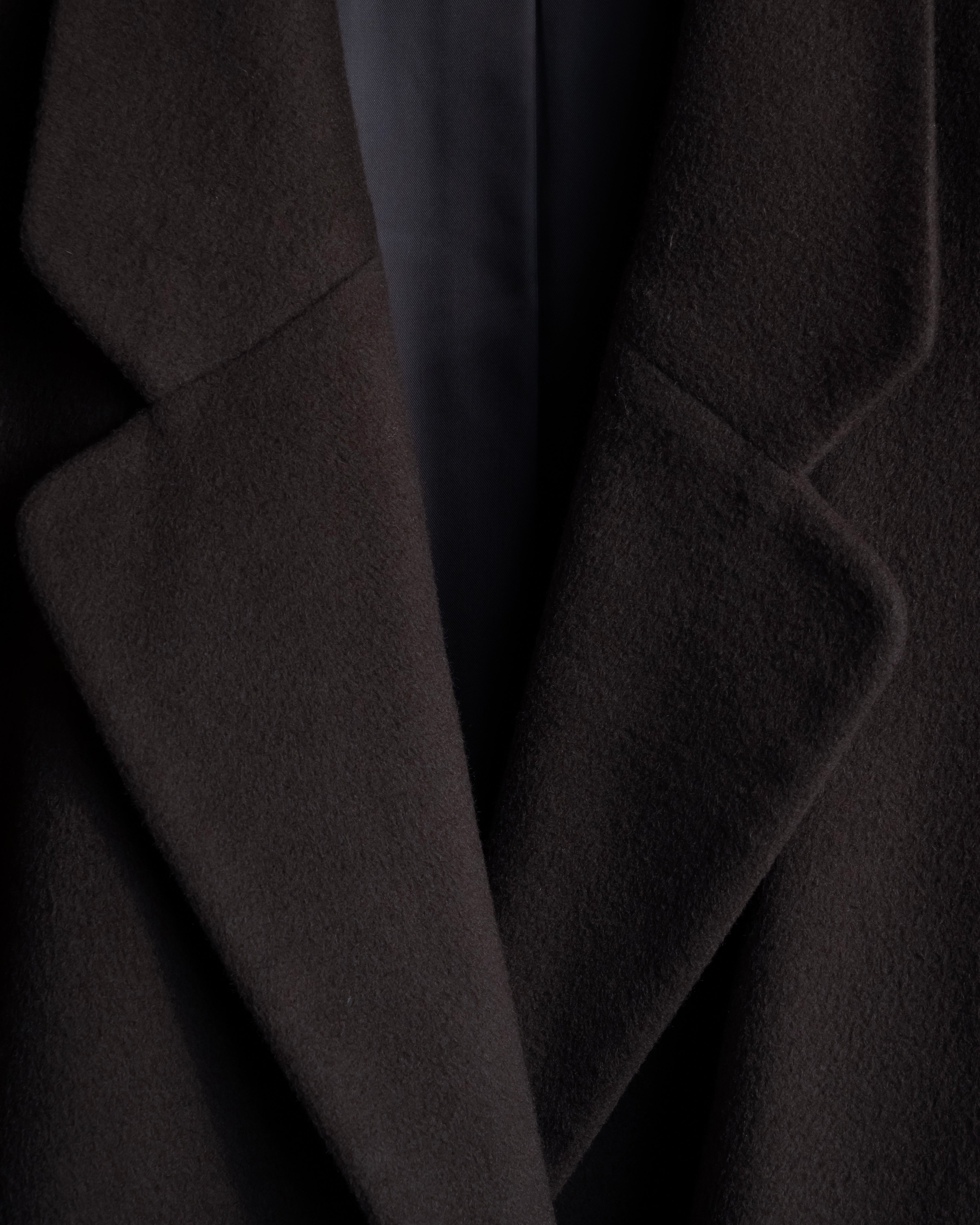 "Vintage 100% pure cashmere long chester coat"