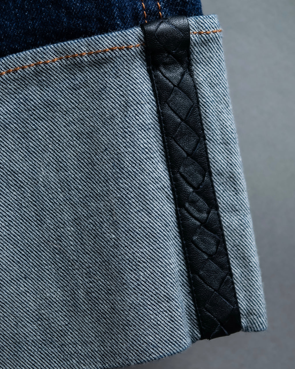 "BOTTEGA VENETA" Wide straight silhouette fisherman denim pants