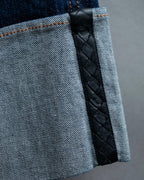 "BOTTEGA VENETA" Wide straight silhouette fisherman denim pants