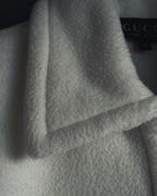 "GUCCI" 90’s-00’s Minimal fleece gold buttons jacket