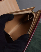 "Cartier" Curved handle design leather wallet bag