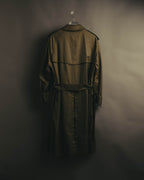 “Burberrys” 80’s Heritage check long trench coat