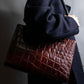 “Jean Paul Gautier” Crocodile-embossed business bag