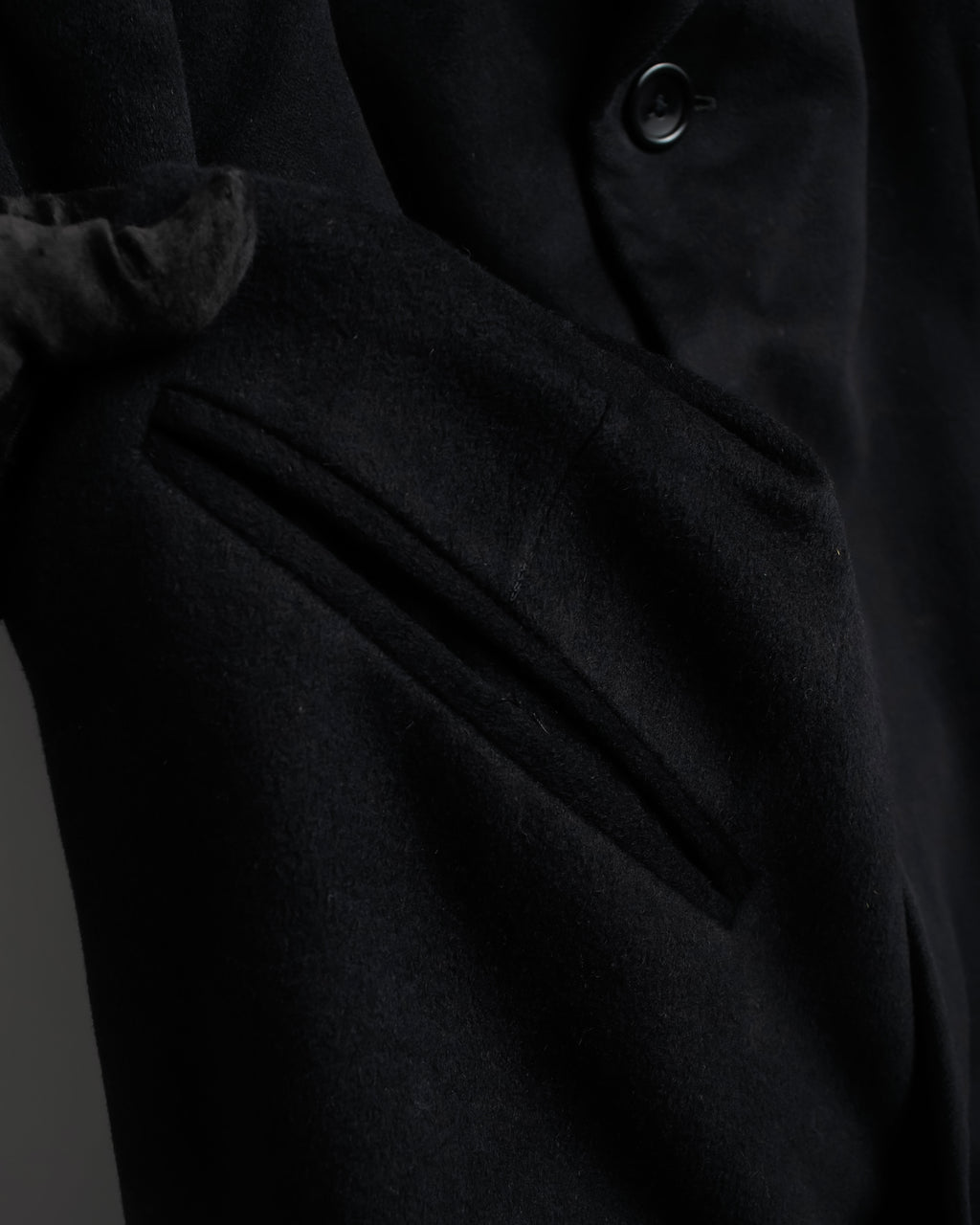 "ARMANI COLLEZIONI" Classic detail cashmere blend long chester coat