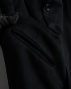 "ARMANI COLLEZIONI" Classic detail cashmere blend long chester coat