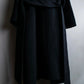 "Vintage large lapel design belted long gown coat"