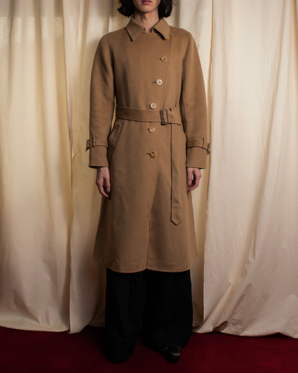 "Aquascutum" Traditional detail belted long trench coat