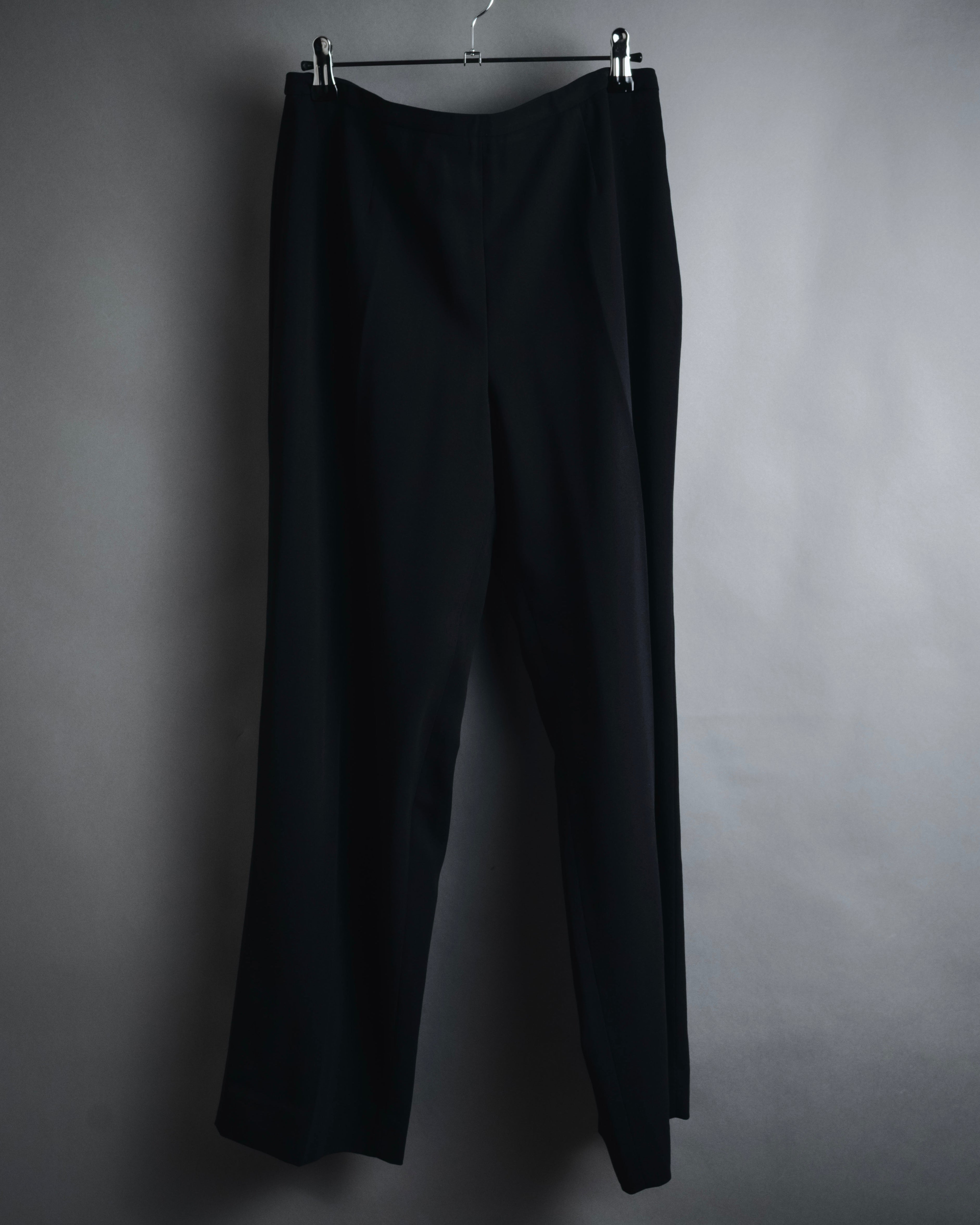 "GIORGIO ARMANI" 90’s Minimalist straight-leg virgin wool slacks