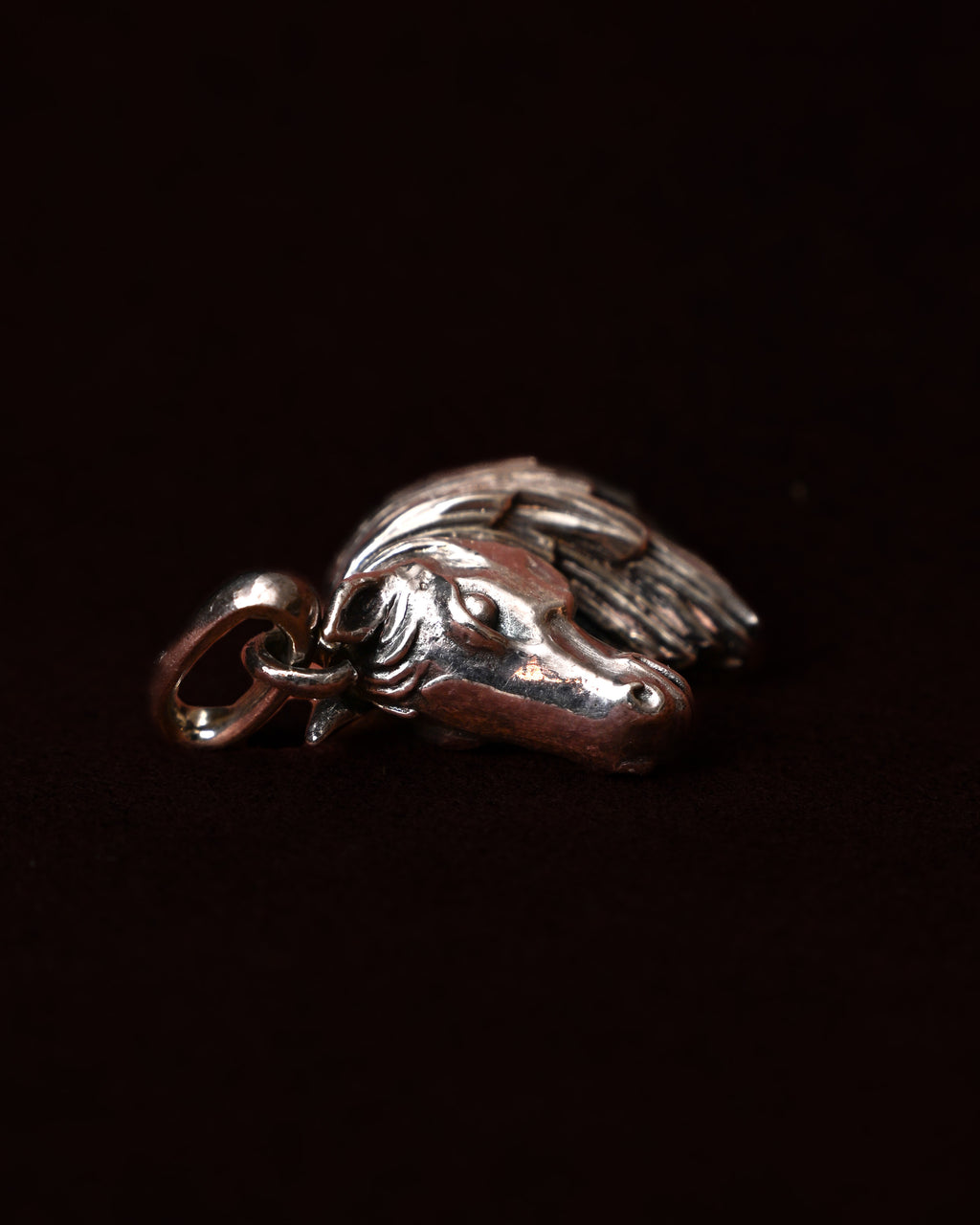 HERMES/ Horse Head Pendant Top SV800