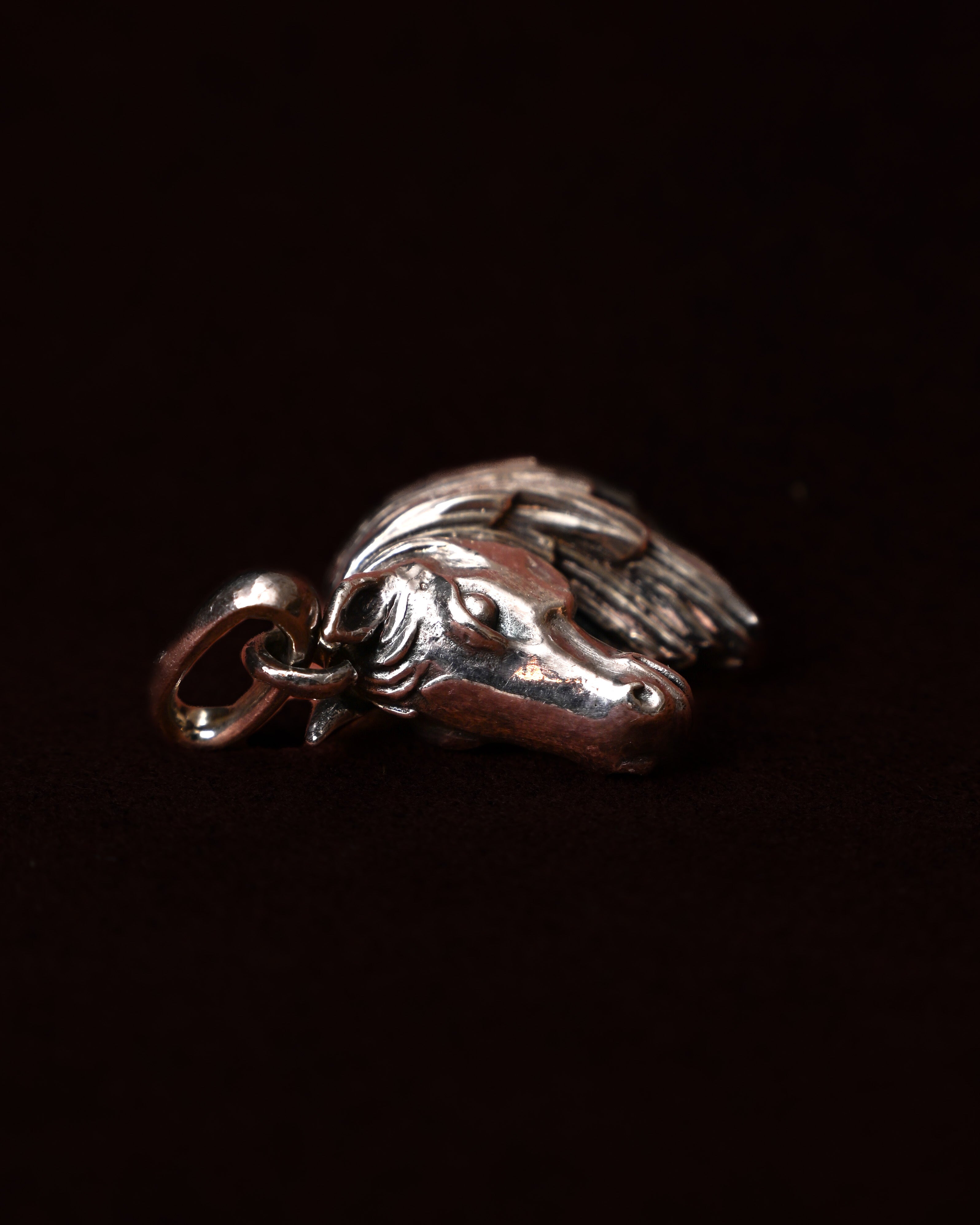 HERMES/ Horse Head Pendant Top SV800