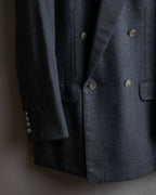 "Christian Dior" Metal button double-breasted tailored jacket