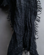 "GUCCI" Tom Ford period random pleats fringe stole