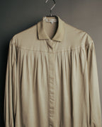 “Christian Dior” 90’s Gathered fly-front jersey blouse