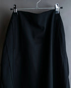 "JEAN PAUL GAULTIER" Ribbon belted design pleated flare skirt