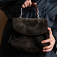 "BOTTEGA VENETA" Suede look tortoiseshell handle 2way bag