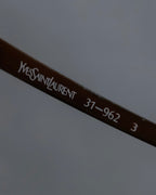 "YVES SAINT LAURENT" Thin metal temples round frame sunglasses