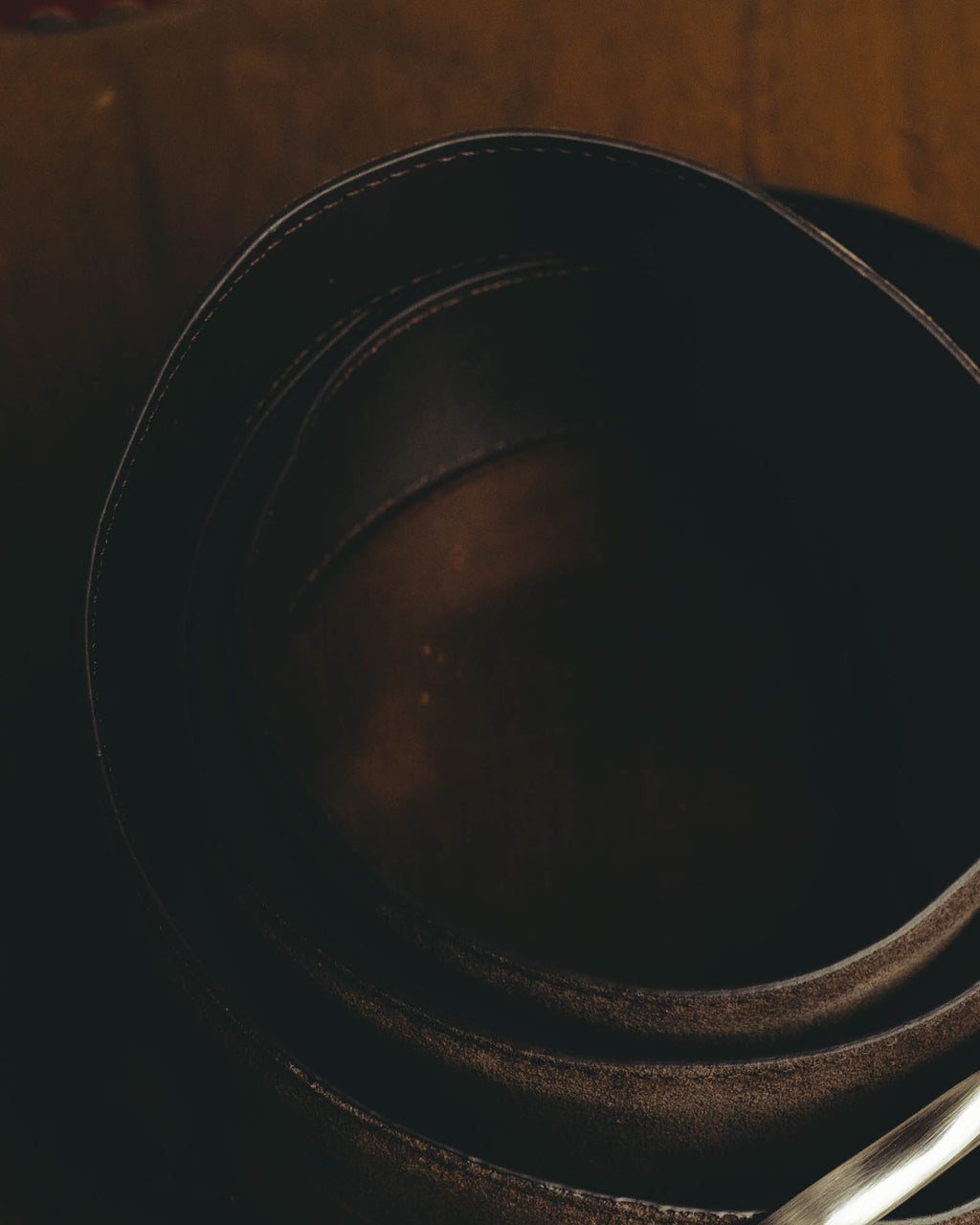 "Ermenegildo Zegna" 90's–00's brown suede leather belt