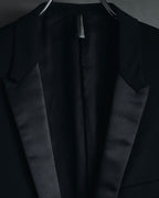 "Dior Homme" Chris Van Assche design satin lapel tuxedo set up