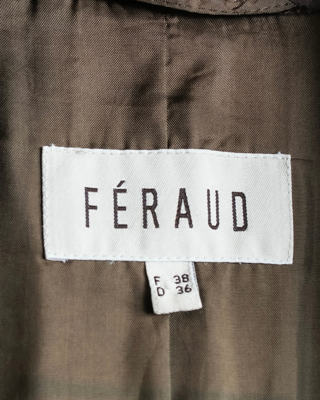 "FERAUD" Vintage velour glossy black tailored jacket