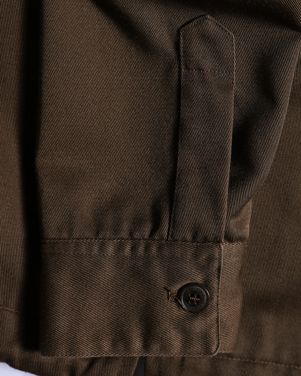 VINTAGE/ Short Length Cotton Jacket Brown