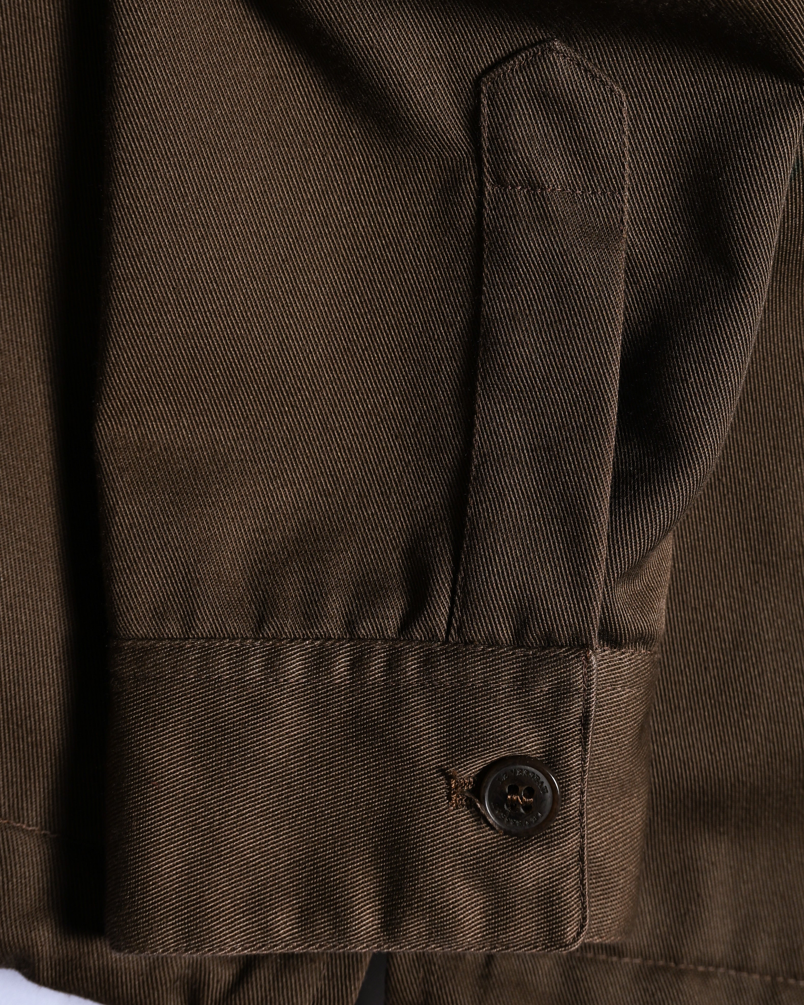 VINTAGE/ Short Length Cotton Jacket Brown