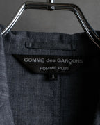 "COMME des GARCONS HOMME PLUS" 14SS modified lapel design striped jacket